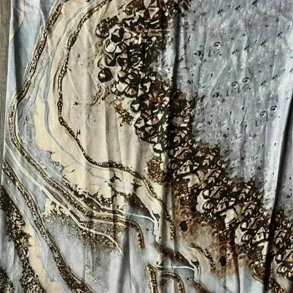 NWT Elegant Gray Maxi Dress - Picture 3 of 3